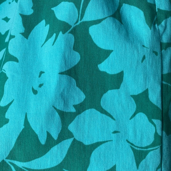 Altar'd State XL Teal Floral Mini Dress NWOT Summer Beach Wedding Guest Stretchy - Picture 6 of 8